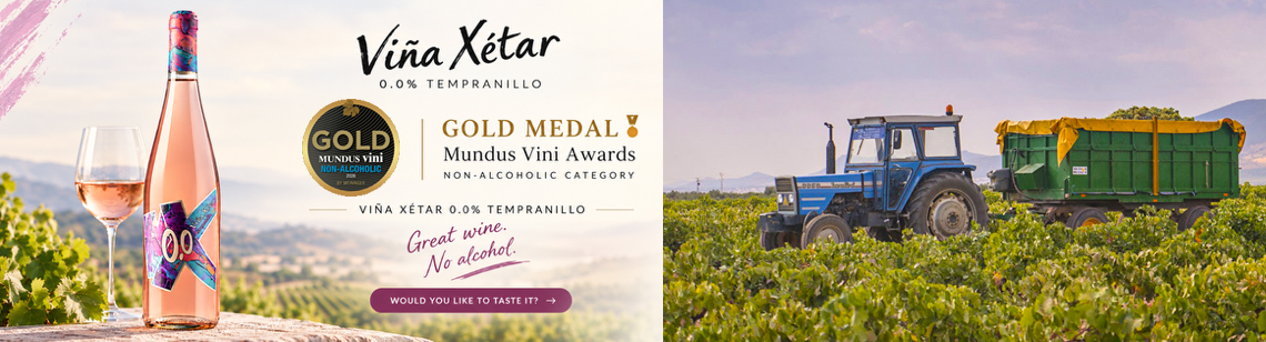 Gold für Viña Xétar 0,0 % Tempranillo