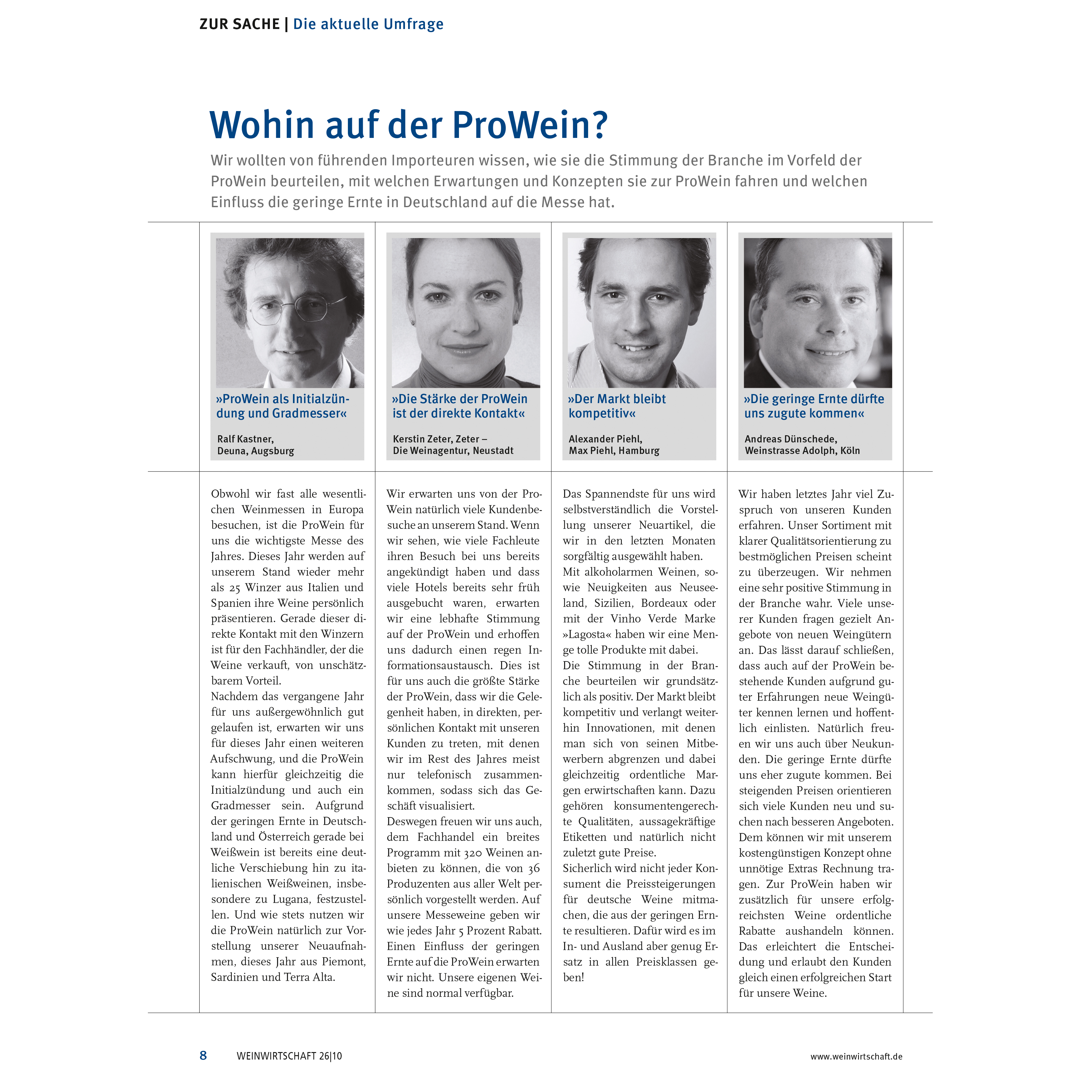 Wohin auf der ProWein?